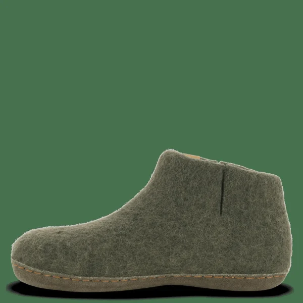 Green Comfort Hjemmesko Med Skindsål>Wool Everest - Sage