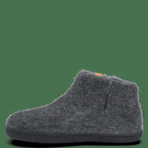 Green Comfort Hjemmesko Med Gummisål>Wool Nepal - Antracit Grey