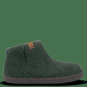 Green Comfort Hjemmesko Med Gummisål>Wool Nepal - Olive