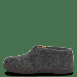 Green Comfort Hjemmesko Med Gummisål>Wool Pumori - Antracit Grey